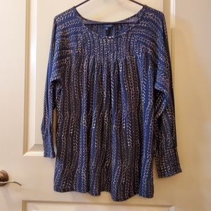 LUCKY BRAND, Boat Neck Peasant style like Blouse